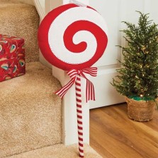Christmas Candy Cane Plush Spiral 85cm - Large 