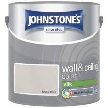Johnstones Vinyl Emulsion Paint 2.5L China Clay Silk