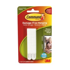 Command Narrow Picture Hanging Strips 3M (4 Pack)