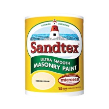 Sandtex Smooth Masonry Paint 5L Cornish Cream Matt
