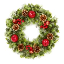Christmas Apple & Pinecone Wreath 35cm