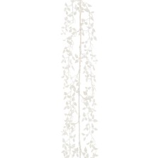 Christmas Glitter Leaf Fern Garland 1.5m White