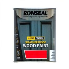 Ronseal 10 Year Weatherproof Wood Paint White Satin 2.5L