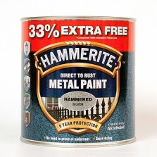 Hammerite Direct to Rust Metal Paint 750ml Hammered Silver ( +33% Extra)