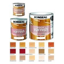 Ronseal Interior Varnish Quick Dry Satin 250ml Pearwood