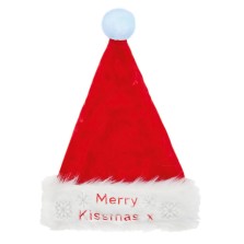 Christmas Santa Hat with Light Up Bobble - Red