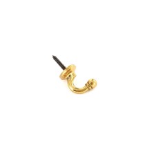 Securit S6502 Large Tieback Hooks With Ball End (2 Pack) Brass