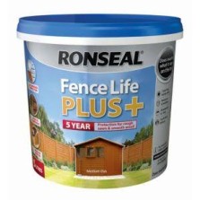 Ronseal Fence Life Plus + 5L Medium Oak