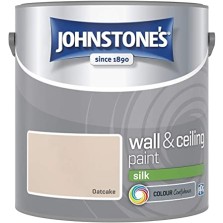 Johnstones Vinyl Emulsion Paint 2.5L Oatcake Silk