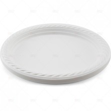 PPS 23cm Plastic Plates (10 Pack) White
