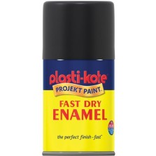 PlastiKote Spray Paint 100ml Black Flat