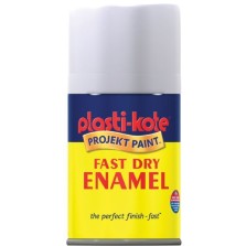 PlastiKote Spray Paint 100ml White Flat