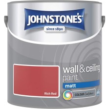 Johnstones Vinyl Emulsion Paint 2.5L Rich Red (Matt)