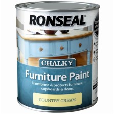 Ronseal Chalky Furniture Paint 750ml Country Cream