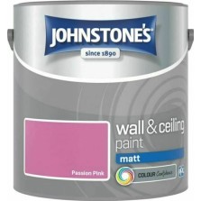 Johnstones Vinyl Emulsion Paint 2.5L Passion Pink Matt