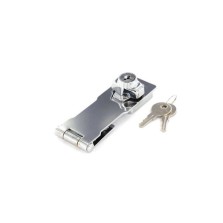 Securit S1481 Chrome Plated Locking Hasp Cylinder Action 115mm