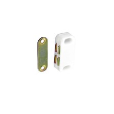 Securit  S5431 Magnetic Catch White (3 Pack)