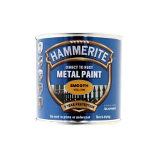 Hammerite Metal Paint 250ml Smooth Yellow