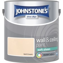 Johnstones Vinyl Emulsion Paint 2.5L Soft Cream (Soft Sheen)