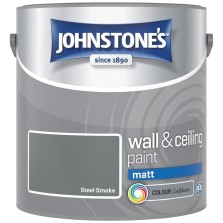 Johnstones Vinyl Emulsion Paint 2.5L Steel Smoke (Matt)