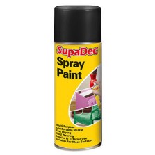 Supadec Spray Paint 400ml Black Gloss