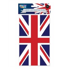 6 Union Jack Square Bunting Flags 3m