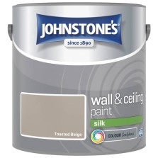Johnstones Vinyl Emulsion Paint 2.5L Toasted Beige Silk