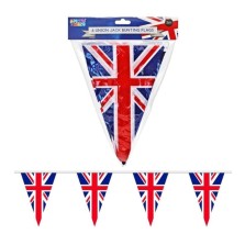 6 Union Jack Triangular Bunting Flags 3m