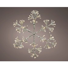 Christmas Light Up Snowflake 108cm Warm White