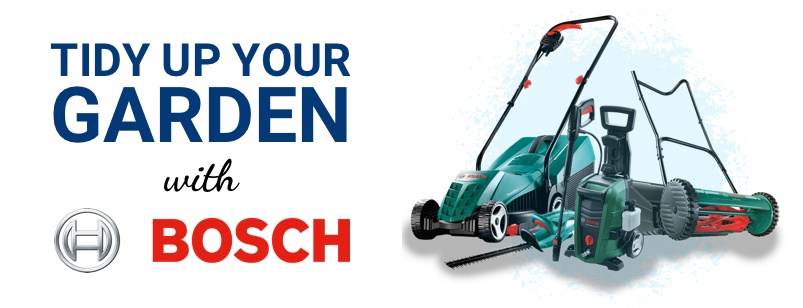 Tidy up your garden with Bosch